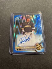 2022 Bowman Chrome Prospect Blue RayWave Refractor /150 Rosman Verdugo Auto