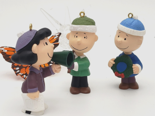 Adornos Hallmark Snoopy Navidad Charlie Brown Lucy & Linus 50 Aniversario - Imagen 1 de 12