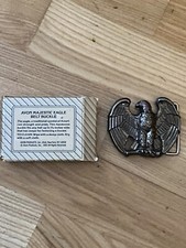 Vintage / NEW Avon USA American Bald Eagle 2  Belt Buckle 1980  s NEW