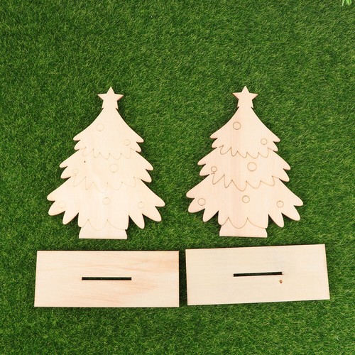 2 piezas adornos de madera adornos navideños para pintar artesanías navideñas | eBay