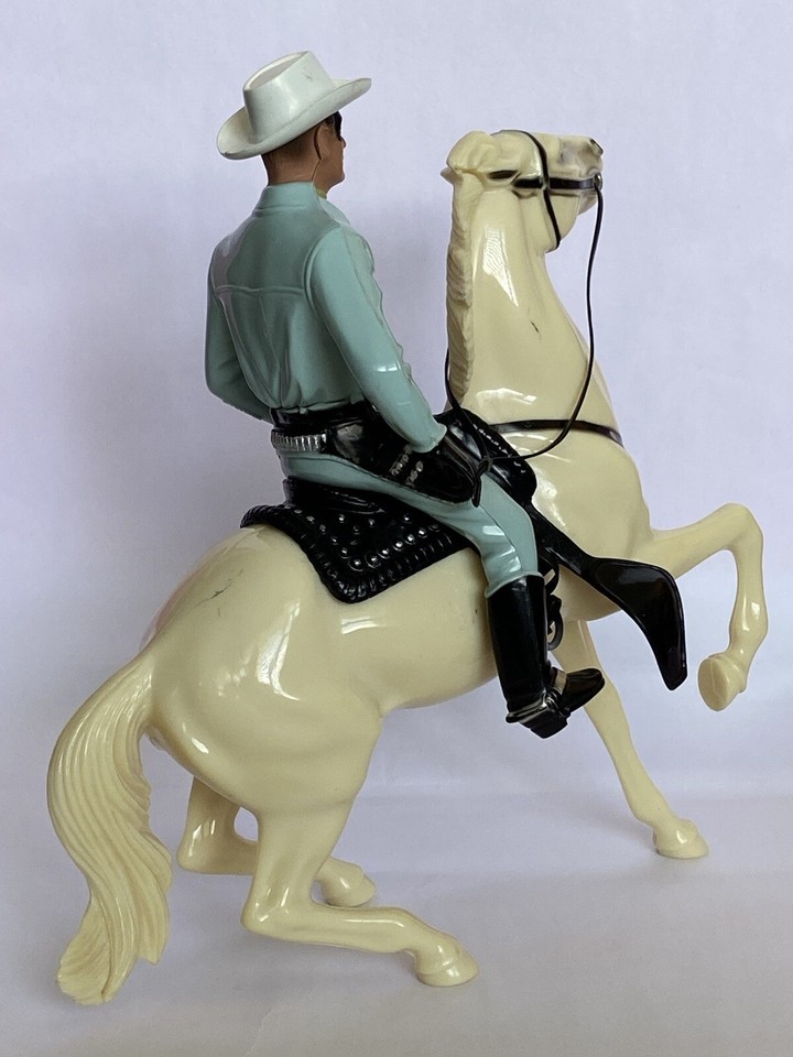 Vintage HARTLAND c1960 Clayton Moore as THE LONE RANGER & SILVER (Semi ...