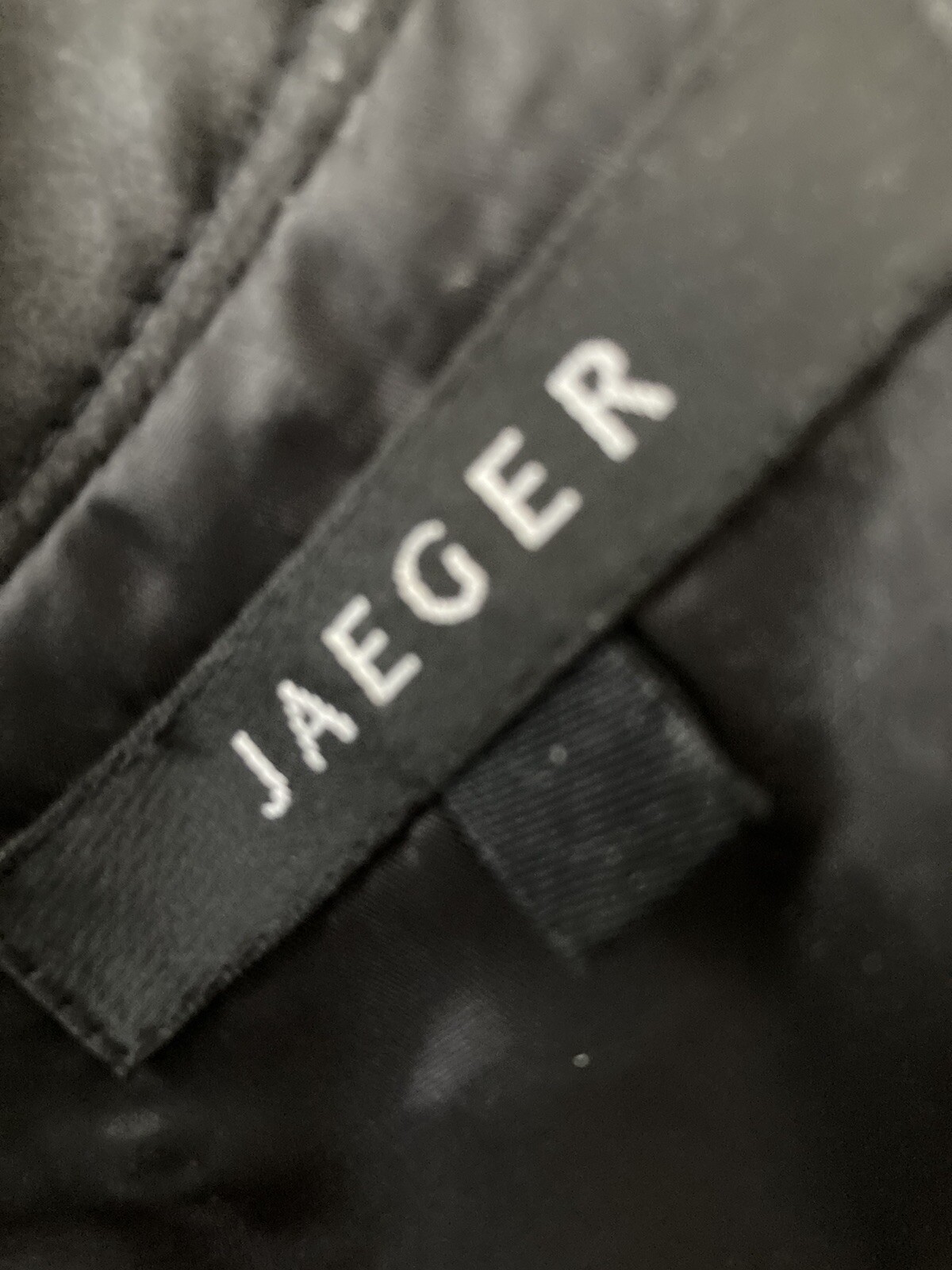 Ladies Jaeger Black Dress Size 12 eBay