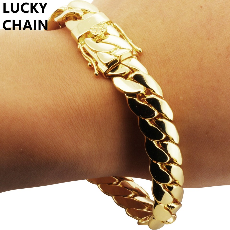 Catena A Maglia Cubana Da Uomo In Oro Placcato Argento Bling - Foto 4