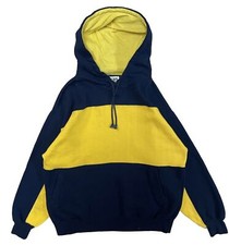 VTG Blank Hoodie Boxy Striped Mens Size Large