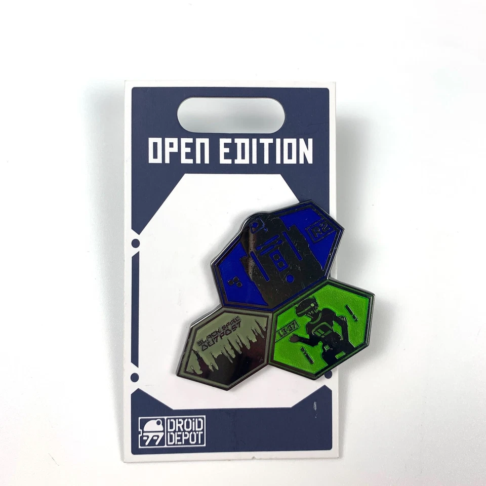 Lote de 3 prendedores de depósito de droides de los parques de Disney C-3PO Brilla en la oscuridad Fábrica Star Wars Foto 2 de 4