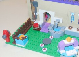 LEGO FRIENDS HEARTLAKE CITY PUPPY DOG DAYCARE DOWNTOWN 41124 BUILDING SET LOT
