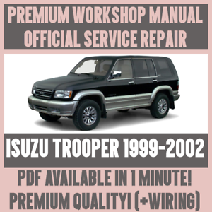 WORKSHOP MANUAL SERVICE & REPAIR GUIDE for ISUZU TROOPER 1999-2002