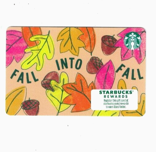 Starbucks Gift Card 2023 - Fall Into Fall - Collectible - NO Value