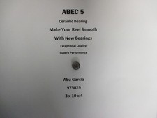Abu Garcia Part 6500 ST Amb 975029 ABEC 5 Ceramic Bearing 3 x 10 x 4 02
