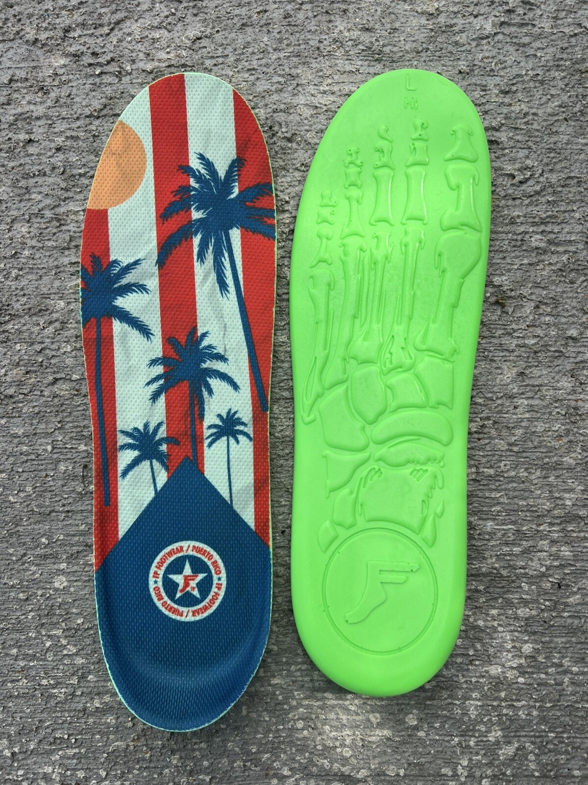Footprint Insoles X Puerto Rico Kingfoam Elite High (Size 5/10.5) Limited