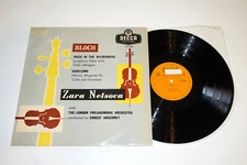 Bloch / Zara Nelsova  - LPO: Ernest Ansermet - 1955 UK 1st Mono Decca - LXT 5062