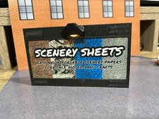 O Scale Lighted Billboard Frame - Freestanding or Mounted - Easy to Change