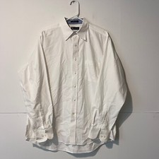 Ralph Lauren Chaps Mens Shirt Size 16–16.5 White Wrinkle Free Classic Fit Oxford