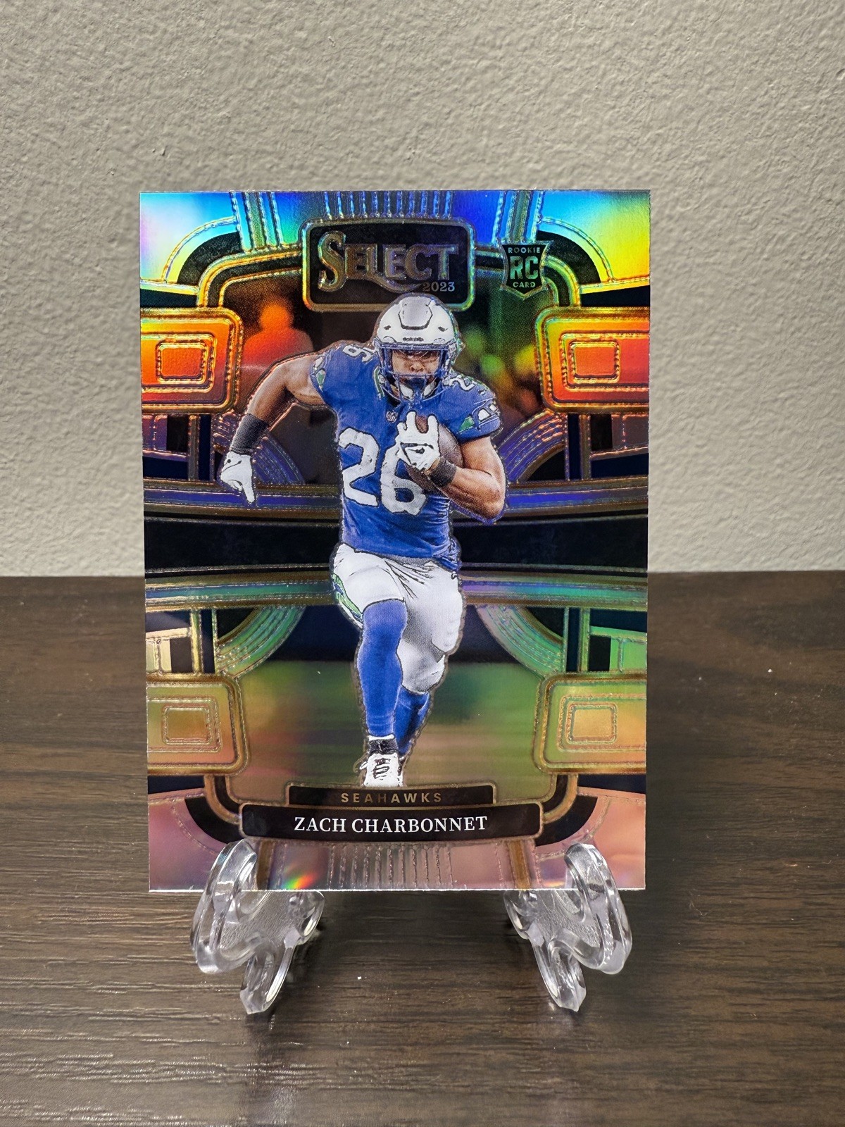 2023 Select Football Zach Charbonnet #86 RC Rookie Silver Seattle Seahawks