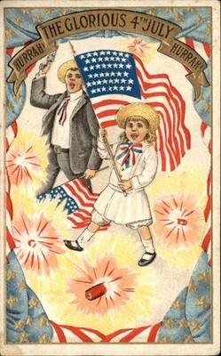 Fourth of July Patriotic c1910s-20s Vintage Postcard