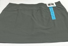 32 Degrees Cool Women's Soft 4-Way Stretch Comfort Skort, Green, Size 2X