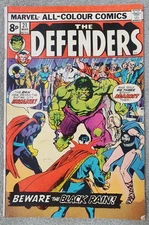 Marvel Comic, The Defenders 21. Bronze Age Marvel Classic 1975 UK Priced Cover.