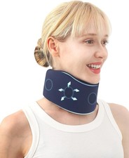 Neck Brace, Silicone Washable Cervical Collar - Adjustable Support -Pain Relief