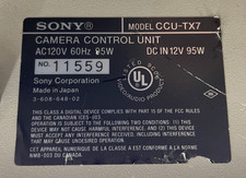 Sony CCU-TX7 Camera Control Unit   Triax   Used