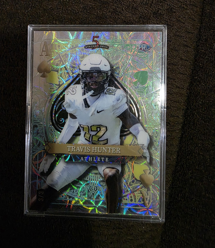 Wild Card 2024 5 Card Draw Stacked Deck Travis Hunter Holographic SDJS-THN