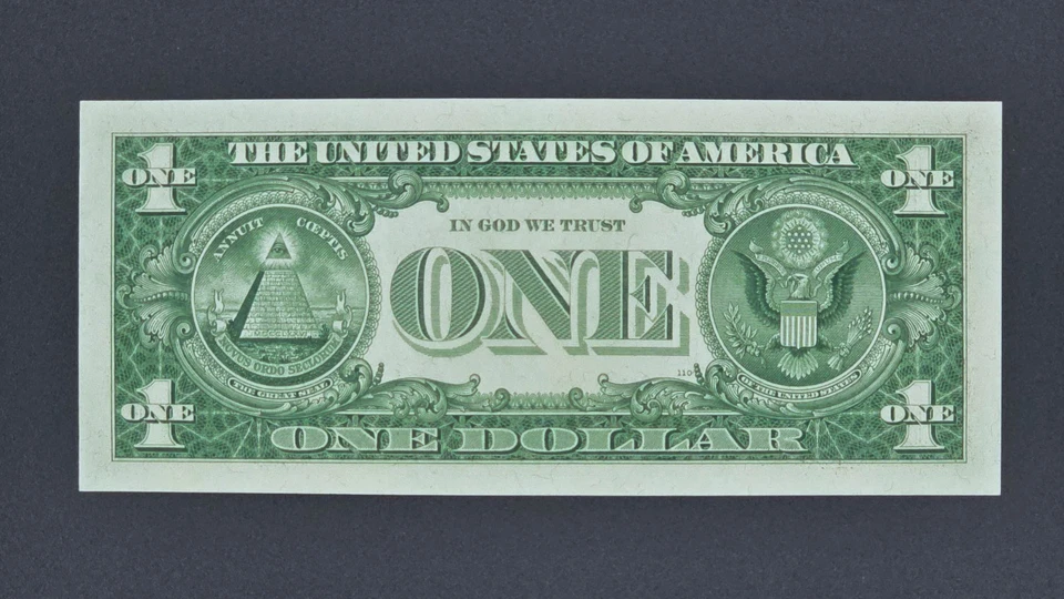 1957 US $1 Silver Cert, FR#1619,  SGUNC-68 EPQ, S# F03748798A (1st of 3 consec) - Image 2 of 2