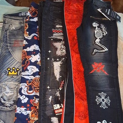 Reason Men's Lot 2 Sweat pants and 3 Jeans