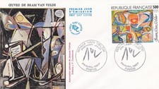 FRANCE 1987 FDC BRAM VAN VELDE YT 2473