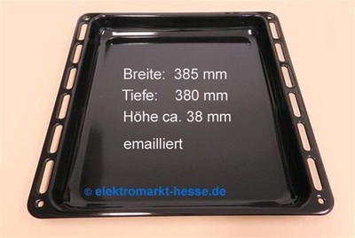 Backblech emailliert 385x380x38mm, Fettpfanne Original Vestel