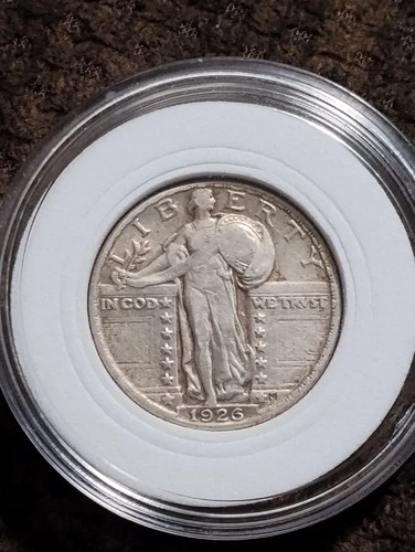 1926 Standing Liberty Quarter Coin XF Grade 90% Silver Philadelphia Mint