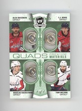 OVECHKIN OSHIE BACKSTROM WILSON 2023 THE CUP QUAD PREMIUM MATERIALS 1/1 Q1887