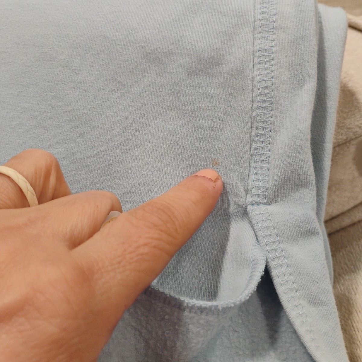 Boho Basic Thread Wide Leg Capris Light Blue  Siz… - image 11