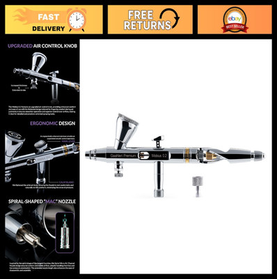 Premium Airbrush 0.2mm Nozzle - Fine Detail Spray Gun for Art & Crafts
