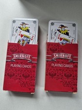 2 Packs Promotional Smirnoff Vodka Playing Cards Unused