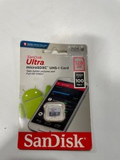 SanDisk Ultra 128GB Micro SD Class 10 microSDXC Memory 100MB/s SDSQUNR-128G