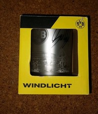 BVB Windlicht Windlichtglas für Teelicht/Kerze Fanartikel Signiert Guirassy