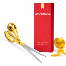 Gold Grand Opening Kit 11 In Scissors Satin Ribbon Cutting Ceremony