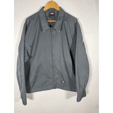 Dickies Mens Eisenhower Unlined Garage Jacket Charcoal Gray 2XL Workwear FLAWS