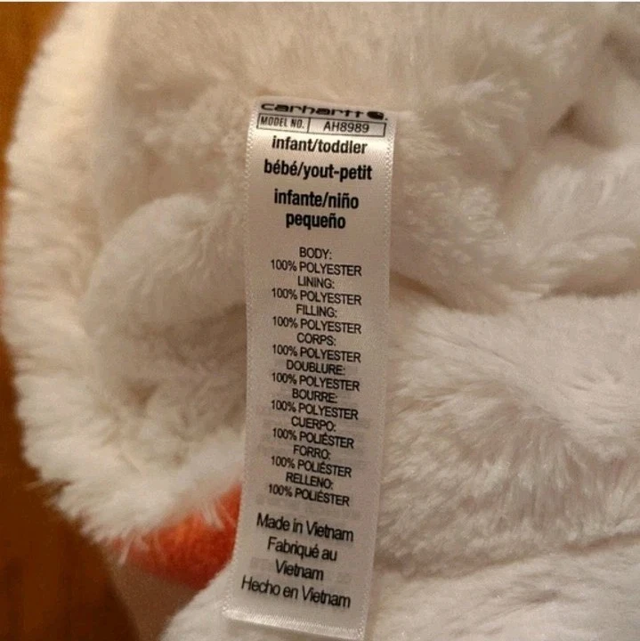 Chapéu Carhartt infantil rosa Sherpa forrado de lã gorro aba orelha - Imagem 4 de 4