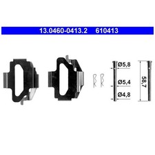 Zubehörsatz Bremsbeläge für Ford Escort 5 AAL AFL ALL AVF ANL 6 GAL AVL | 244