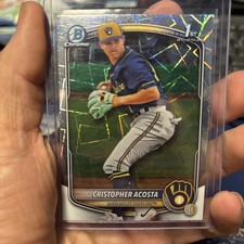 2025 Bowman Chrome - Prospects Cristopher Acosta #BCP-176 Lazer Mega