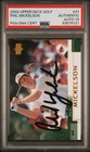 PHIL MICKELSON SIGNED 2002 UPPER DECK GOLF ROOKIE CARD #41 PSA/DNA AUTO 10