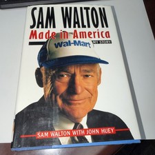 s10- Sam Walton Made in America My Story Hardback Dust Jacket 1992 First Edition