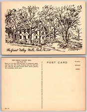 The Great Valley Mill Paoli PA Postcard