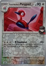 154/182 TEAM ROCKET'S PORYGON2 REVERSE HOLO DESTINED RIVALS POKEMON CARD