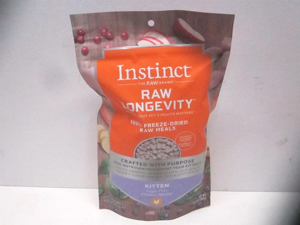 Instinct 9.5 盎司 生长寿冷冻干生食适用于小猫 05/2026 - 数量 2 — 第 2/4 张图片