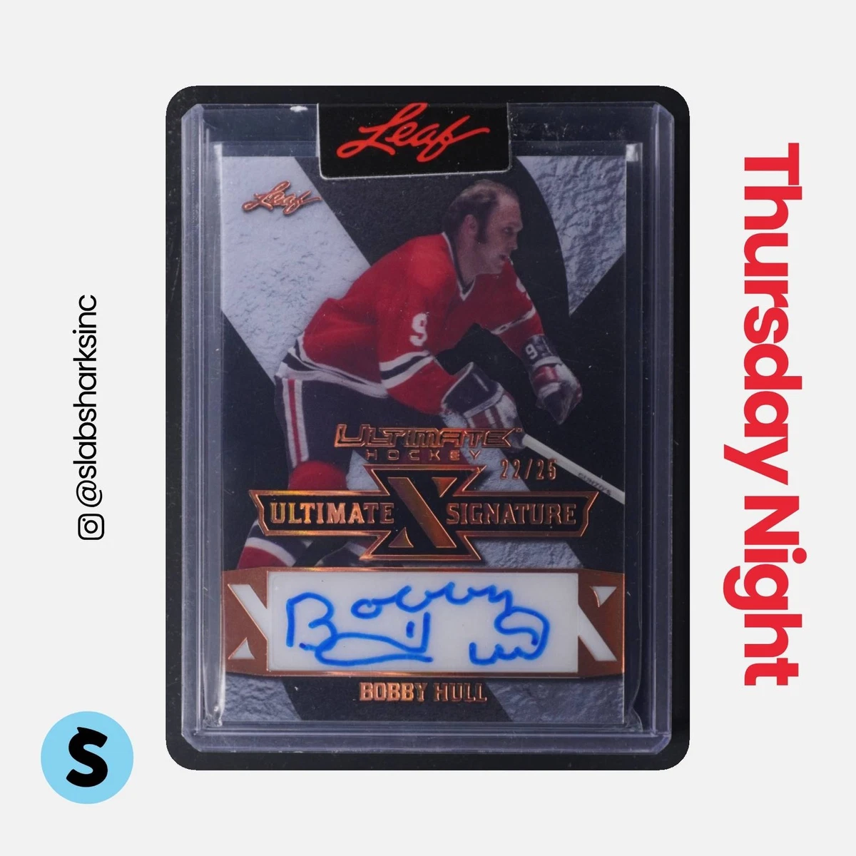 Bobby Hull Ice Hockey Autographed Sports Trading Card Singles for 