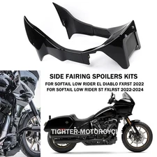 For Low Rider ST FXLRST Vivid Black Chin Fairing Side Fairing Spoilers 2022-2025