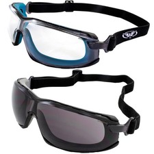 2 Pairs Global Vision Sunn Up Anti-Fog Motorcycle Goggles w/ Clear, Smoke Lens