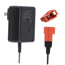 12V Charger for Kids Ride On Toys and Cars, 1000mA, Square Plug Adapter Red