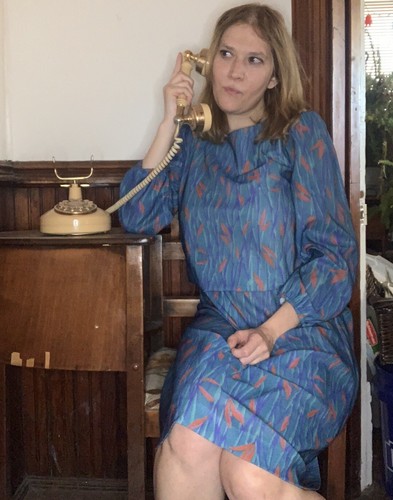 Marti Petite 80s Secretary Dress Vintage 10